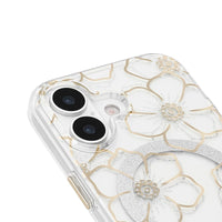 Thumbnail for Case-Mate Floral Gems MagSafe Case For Apple iPhone 17- Gold
