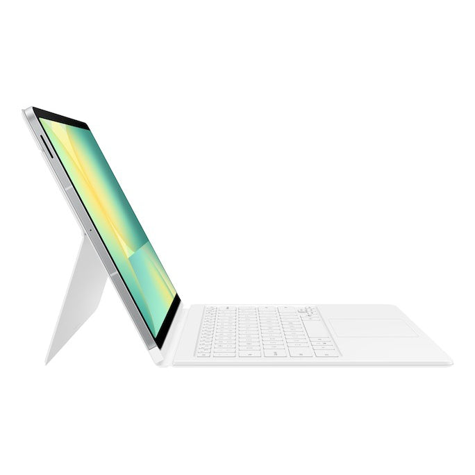 Samsung Book Cover Keyboard with Trackpad for Galaxy Tab S10 FE Plus - White