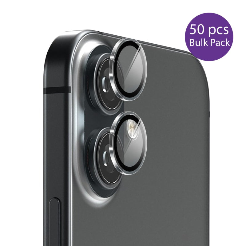 EFM Camera Lens Protector Bulk Pack for iPhone 16 / 16 Plus - Clear