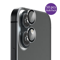 EFM Camera Lens Protector Bulk Pack for iPhone 16 / 16 Plus - Clear