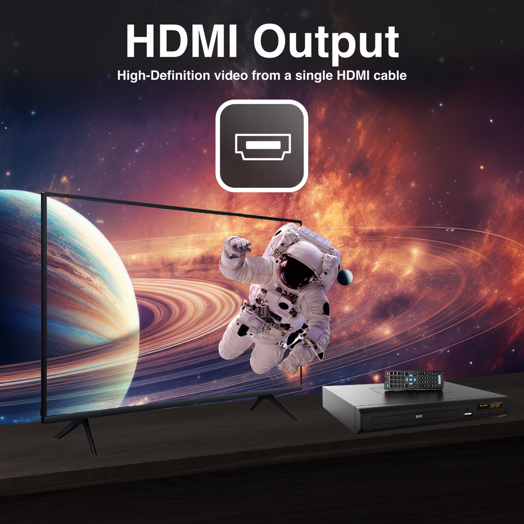 Laser Multi-Region DVD Player with HDMI & USB