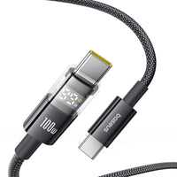 Thumbnail for Baseus Display 2 Fast Charging Data Cable USB-C to USB-C 100W 1M - White