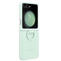 Thumbnail for Samsung Silicone Case with Ring for Galaxy Z Flip5 - Ocean Green