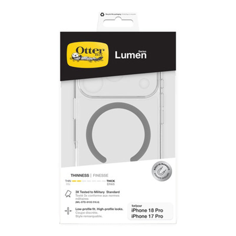 OtterBox Lumen Clear MagSafe Case for iPhone 18 Pro/17 Pro - Clear