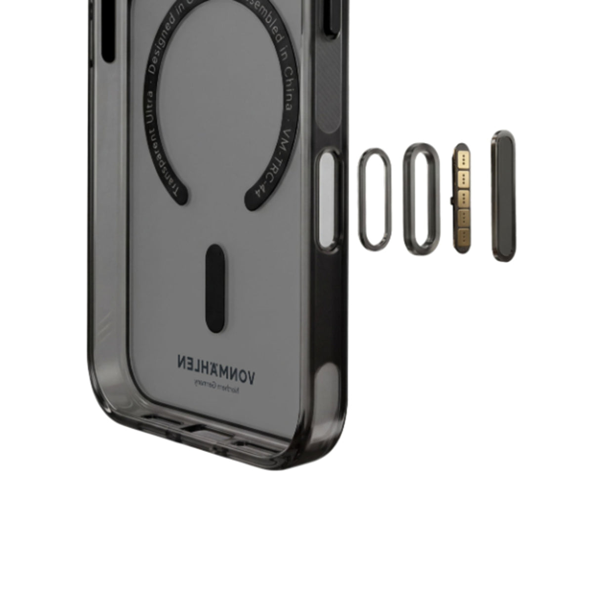 Vonmahlen Transparent Ultra Case for iPhone 18 Pro Max - Black