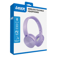 Laser Wireless Foldable Headphones - Purple