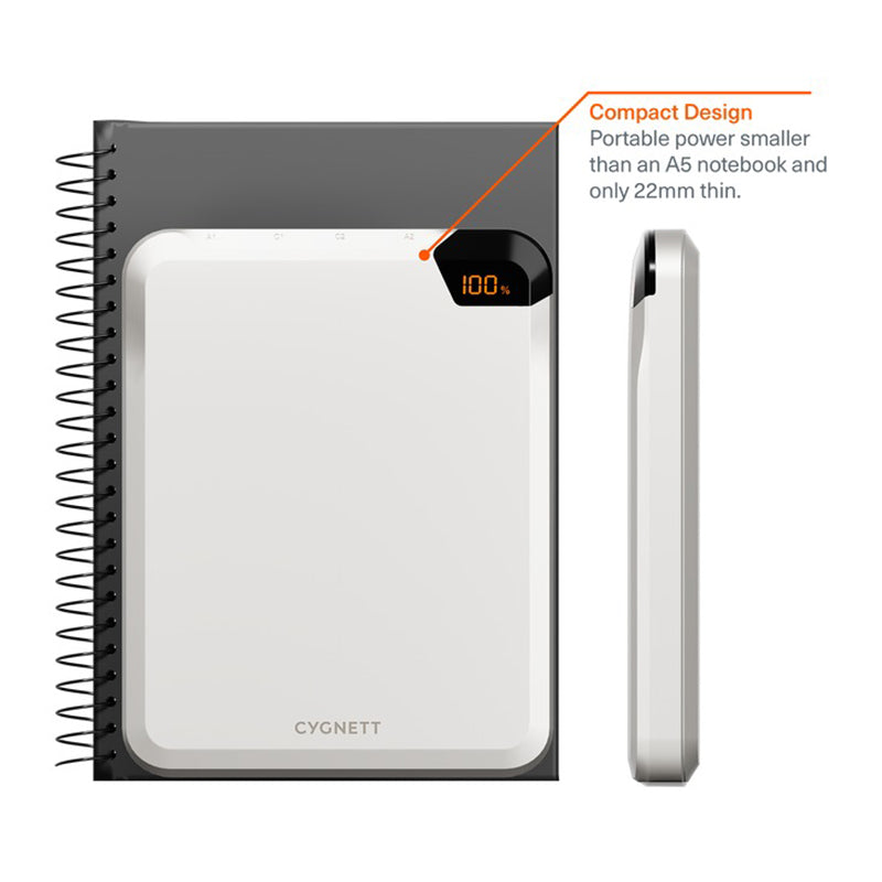 Cygnett 100W Laptop Power Bank 25K + Stand - Champagne