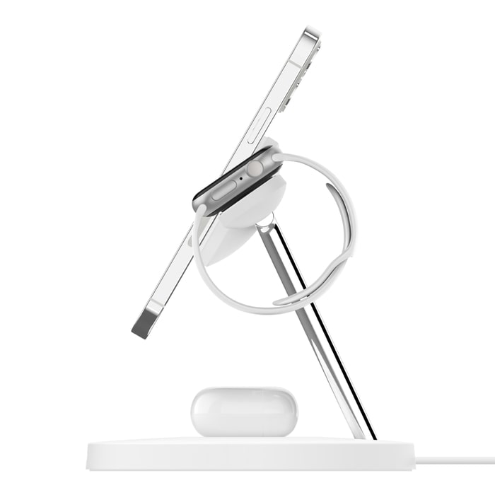 Belkin BoostCharge PRO 3-in-1 Wireless Charger Stand MagSafe 2023 Model -White