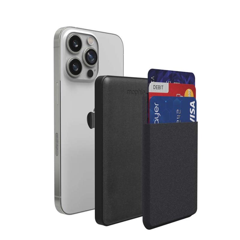 Mophie Universal Battery Snap Plus Magnetic Juice Pack Mini Wallet 5K - Black