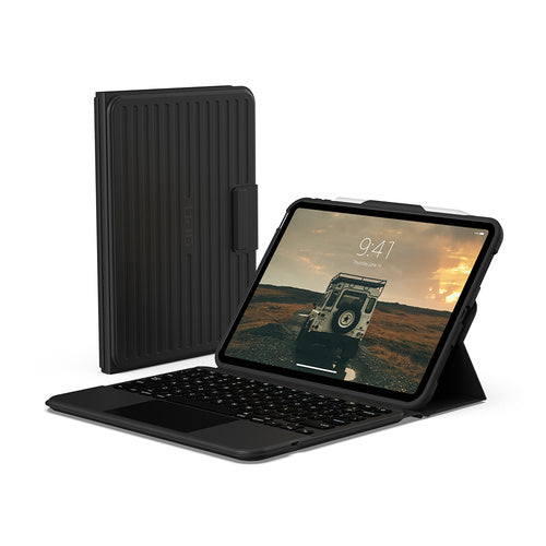UAG Apple iPad 10.9  10th Gen RUGGED Bluetooth Keyboard Case Stand - Black