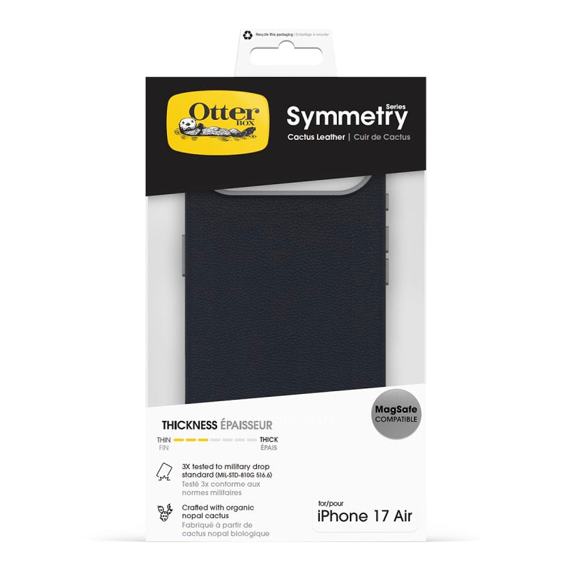 OtterBox Symmetry MagSafe Cactus Leather Case with Cam Control for iPhone Air- Riverside Blue