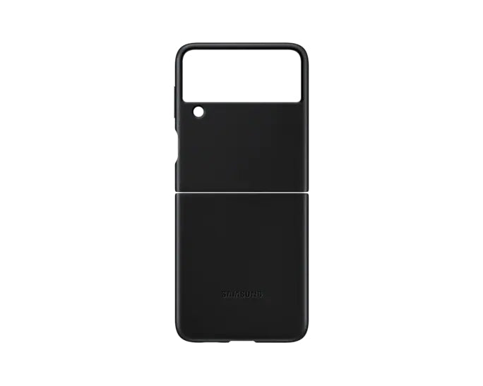 Samsung Leather Cover for Galaxy Flip3 - Black