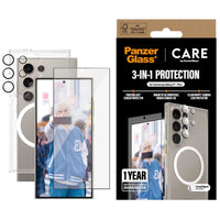 Thumbnail for PanzerGlass Care Flagship 3-in-1 Bundle for Samsung GS25 Ultra - Clear