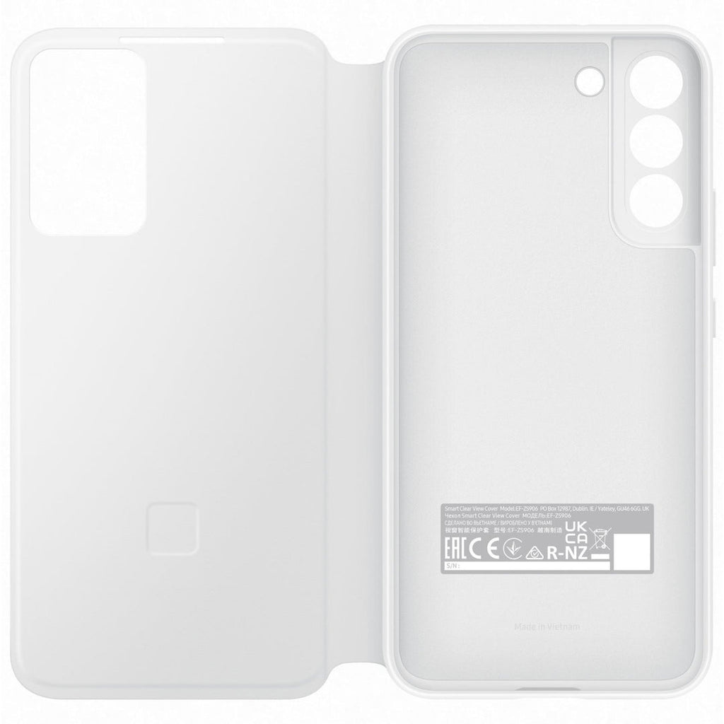 Samsung Smart Clear View Cover for Galaxy S22 Plus - White