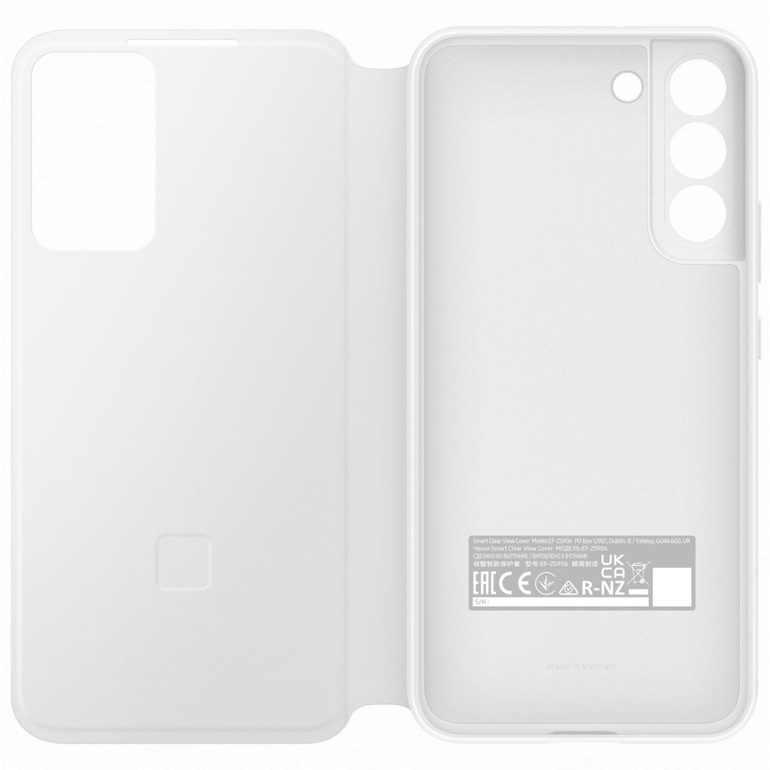 Samsung Smart Clear View Cover for Galaxy S22 Plus - White