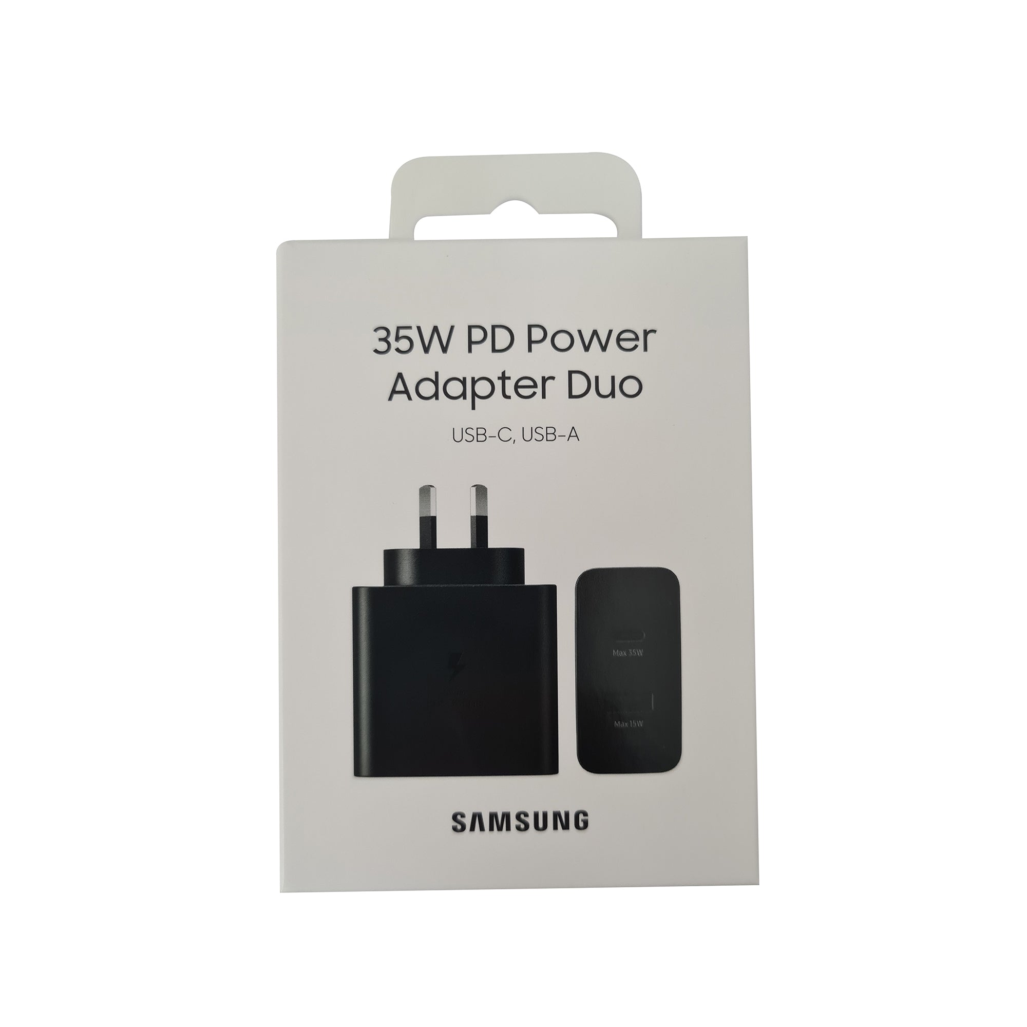 Samsung 35W Power Adapter Charger Duo DUAL port PD 3.0 (USB-C +  USB-A) - Black