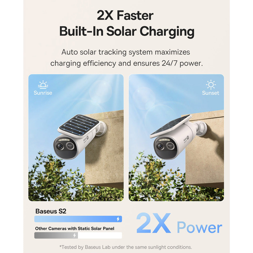 Baseus Security S2 Outdoor Camera 4K - White