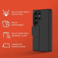 Thumbnail for Tech21 EvoLite Wallet Case for Samsung Galaxy S24 Ultra - Black