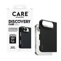 CARE by PanzerGlass Discovery ARAMID Fibre MagSafe Case for iPhone Duo - black