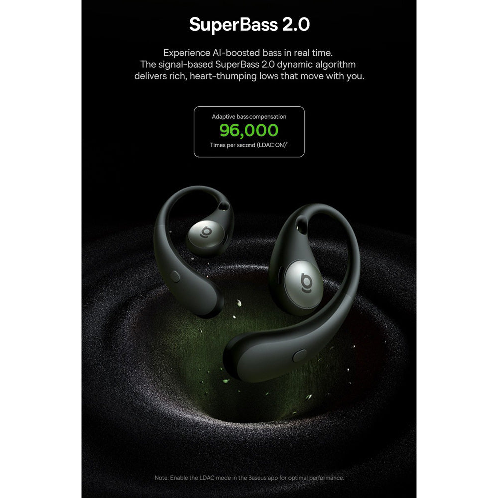 Baseus Eli Sport 2 Open Ear TWS Earbuds - Black