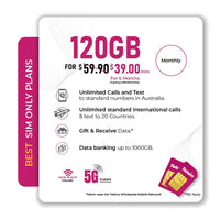 Thumbnail for Telsim $39.90 Prepaid Sim Card Starter Kit Pack