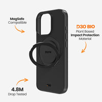 Thumbnail for EFM Alta Case with D3O Bio for iPhone 16 Pro - Black