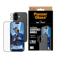 Thumbnail for PanzerGlass 2-in-1 Ulte Wide Fit Screen Protector and Hoops®Camera Lens Protector Bundle for iPhone