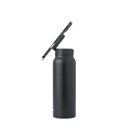 Ringo Water Bottle with Magnetic Phone Mount 710ml (24oz)  - Black