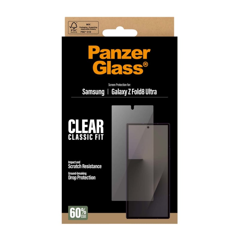 PanzerGlass Glass suits subscreen for Samsung Galaxy Z Fold8 Ultra - Clear