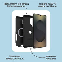 Thumbnail for OtterBox Commuter Magnets Suits with Case for Samsung Galaxy S26 - Black