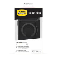 Thumbnail for OtterBox React Folio MagSafe Case for iPhone 17 Pro Max- Black Crystal