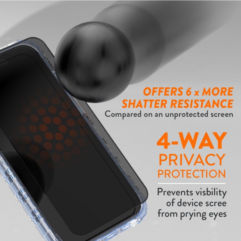 EFM Privacy Glass Screen Armour for iPhone 15 Pro Max - 6.7" Pro