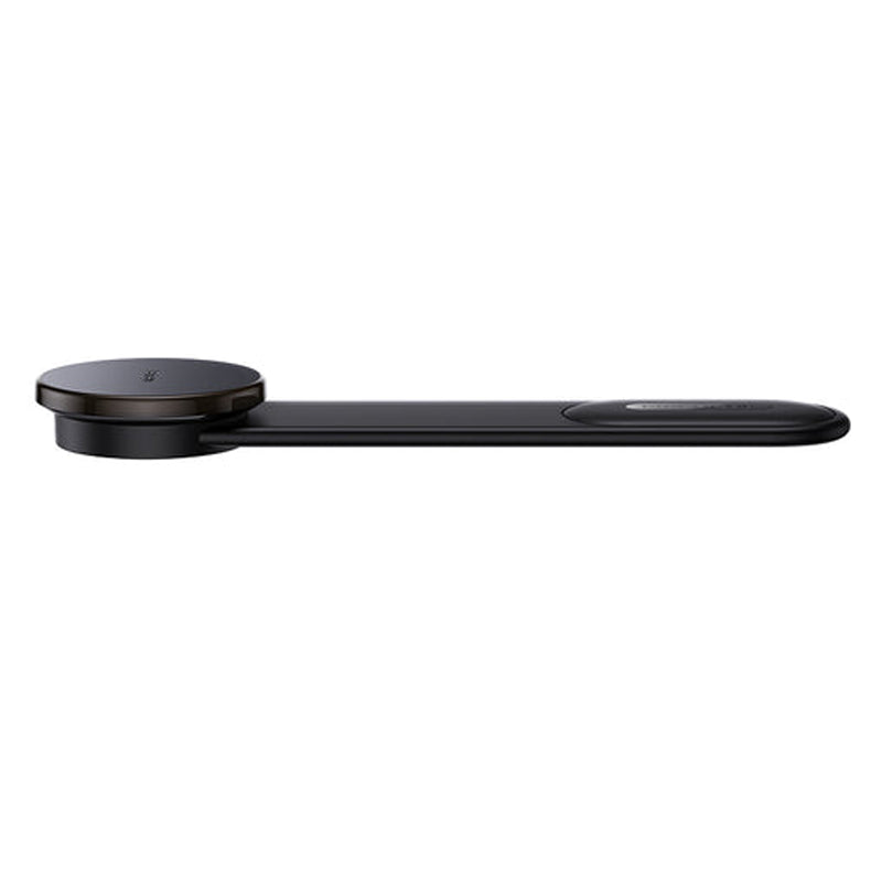 Baseus C02 Pro Series Magnetic 15W Wireless Charging Car Mount w/ Ambient Light - Black