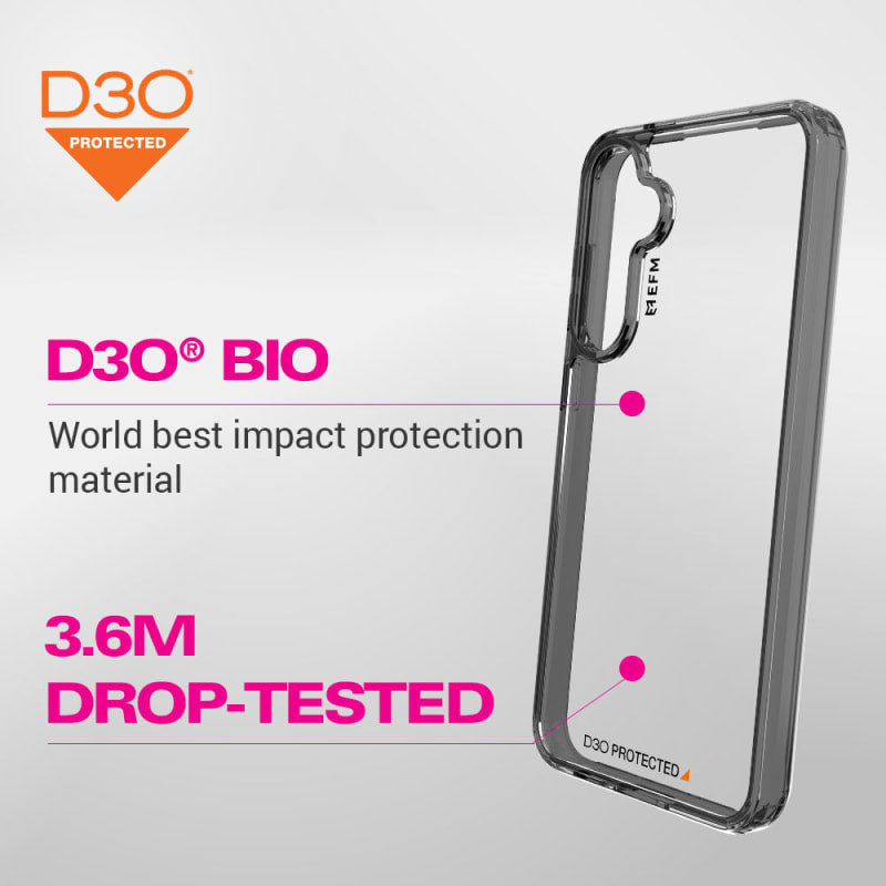 EFM Alta Case Armour with D3O BIO For Samsung Galaxy S23 FE 5G - Black
