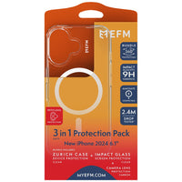 Thumbnail for EFM Zurich MagSafe, Impact Screen and Lens Protector Bundle For New iPhone 2024 6.1-Clear