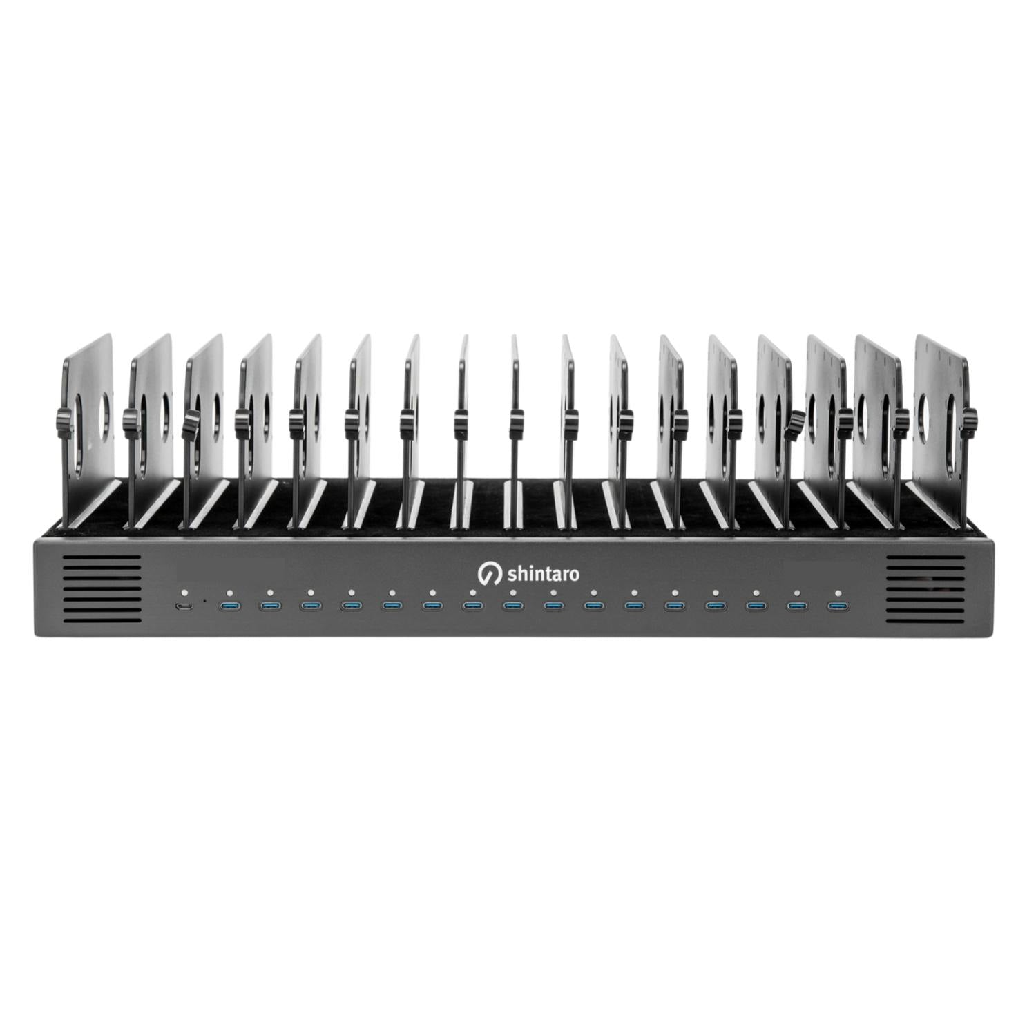 Shintaro 16-Port USB-C PD3.0 1000W GaN Charging Dock for Smartphone, Tablet, & Notebook Devices & Smart Power