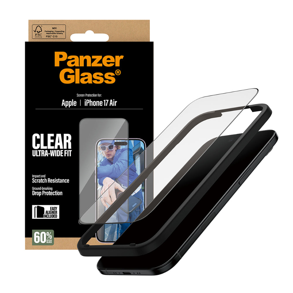 PanzerGlass UltraWide Fit Screen Protector for iPhone Air