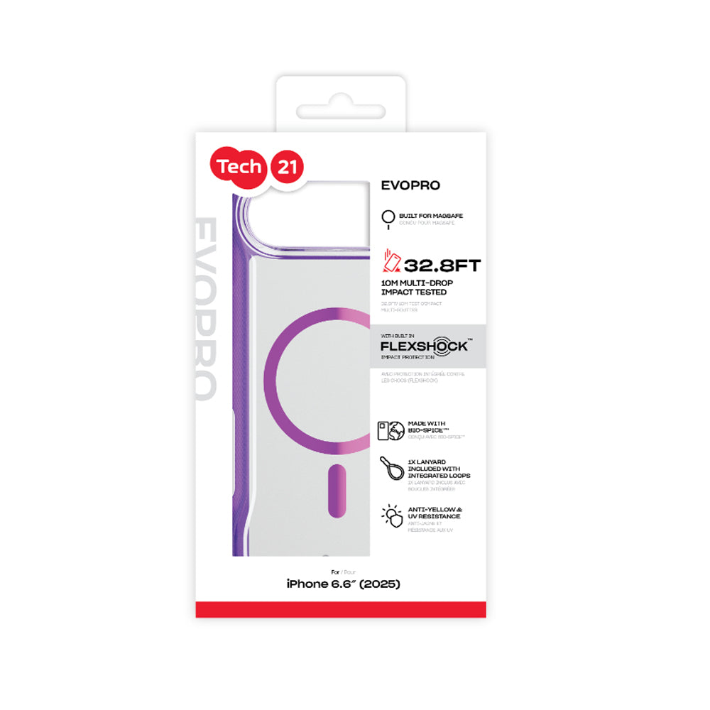 Tech21 EvoPro MagSafe Case for iPhone Air - Purple/Pink