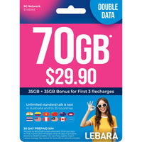 Thumbnail for Lebara $29.90 Starter Pack PrePaid SIM Card