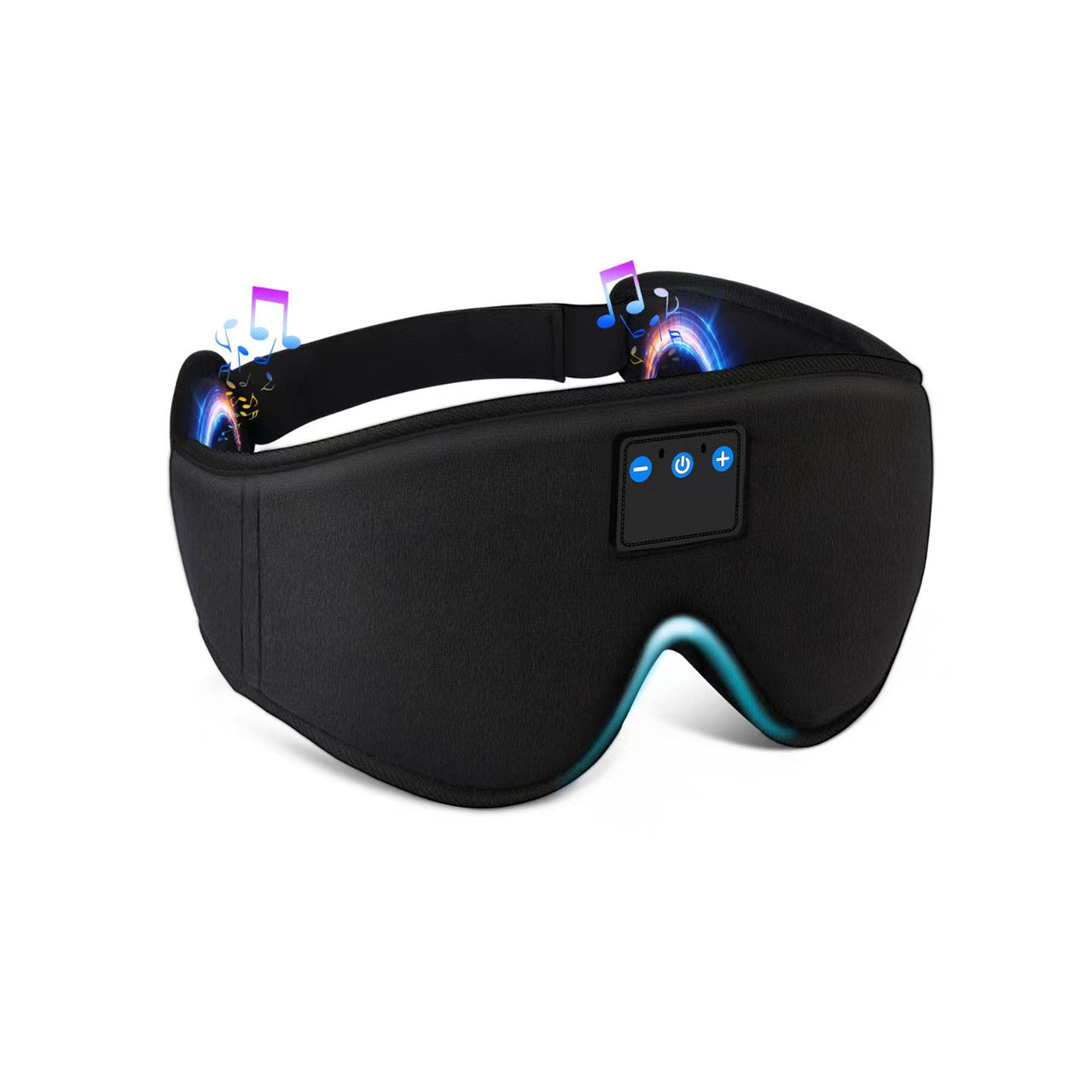 Laser Sleep Mask with Bluetooth Headphones - Black