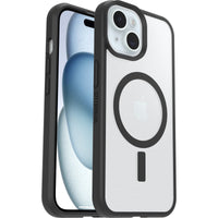 Thumbnail for OtterBox React MagSafe Case for iPhone 16e/15/14/13 - Clear/Black