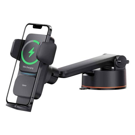Baseus Wisdom Induction Charger Car Phone Holder On The Dashboard  - Black