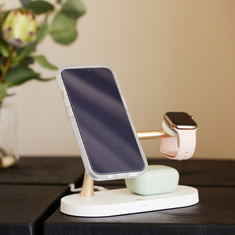 EFM FLUX 4-in-1 Charging Dock with 42W Wall Charger - Gold