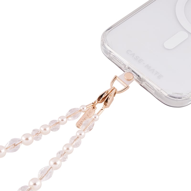 Case-Mate Beaded Phone Wristlet Universal - Crystal Pearl