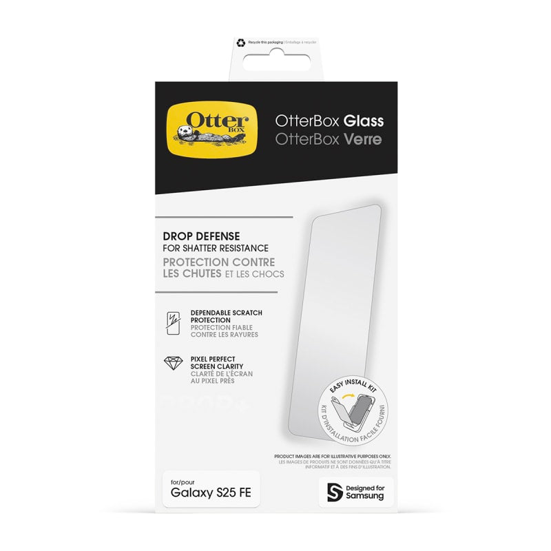 OtterBox Glass Screen Protector for Samsung Galaxy S25 FE