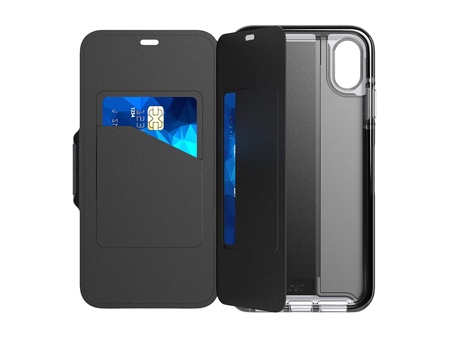 Tech21 Evo Wallet Case for iPhone XS Max - Black