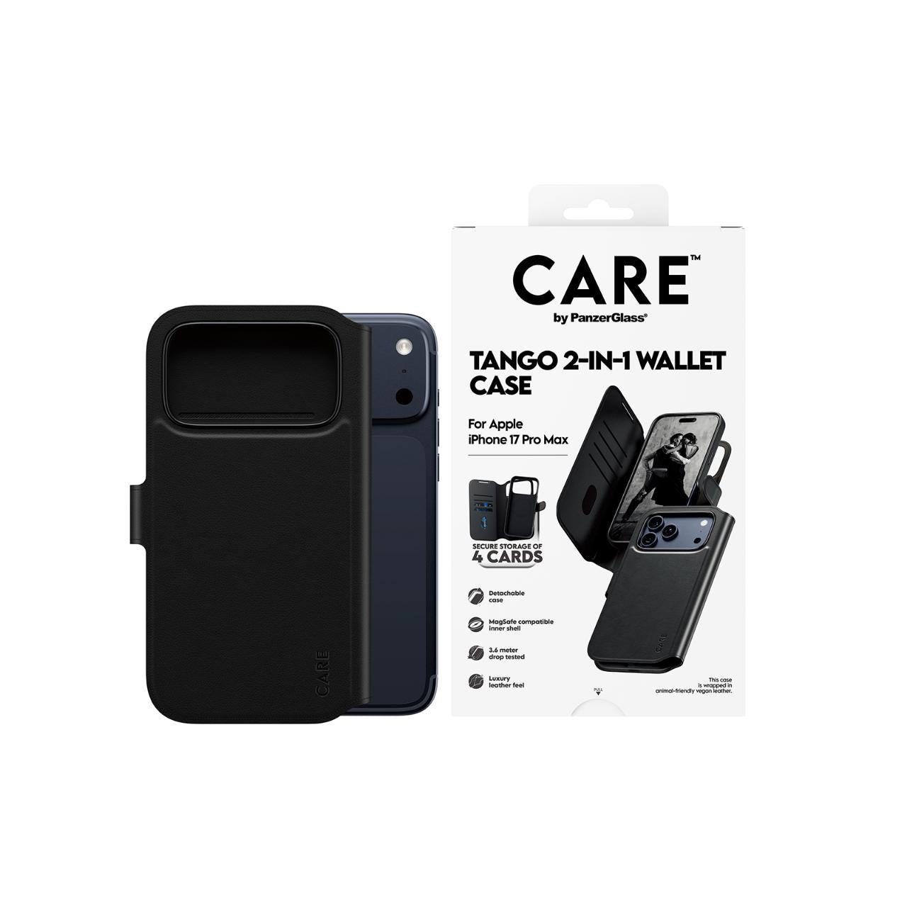 PanzerGlass CARE by Feature Tango Magsafe Case for iPhone 17 Pro Max -Black