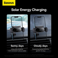 Thumbnail for Baseus Steel Cannon Pro Solar Electric Car Mount-Black