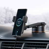 Thumbnail for Baseus Wisdom Induction Charger Car Phone Holder On The Dashboard  - Black