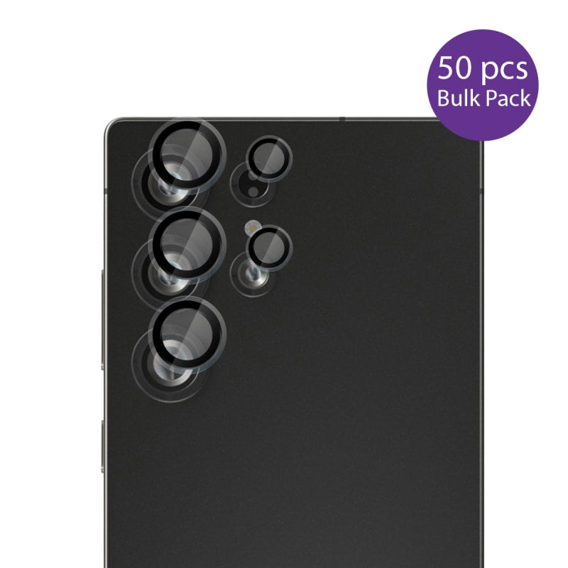 EFM Camera Lens Protector Bulk Pack 50 Units for Samsung Galaxy S25 Ultra - Clear